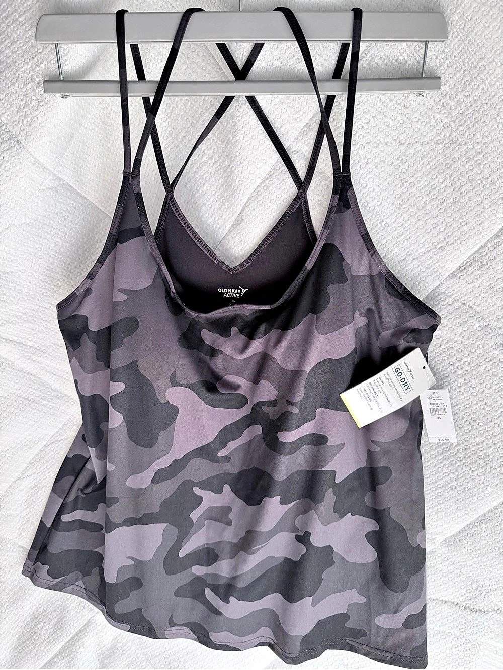 Victoria's Secret Camo Tank Top in Purple & Gray Size Medium NWT